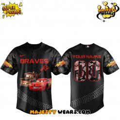 Atlanta Braves x Lightning McQueen Special Baseball Jersey