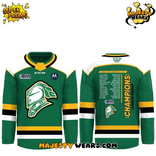 London Knight Champions Memorial Cup 2025 Hockey Jersey