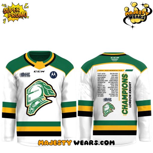 London Knight Champions Memorial Cup 2025 Hockey Jersey