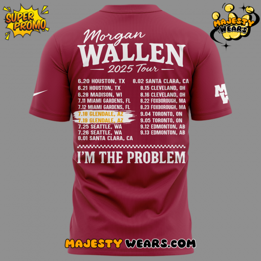 Arizona Cardinals x Morgan Wallen 2025 Tour Tee