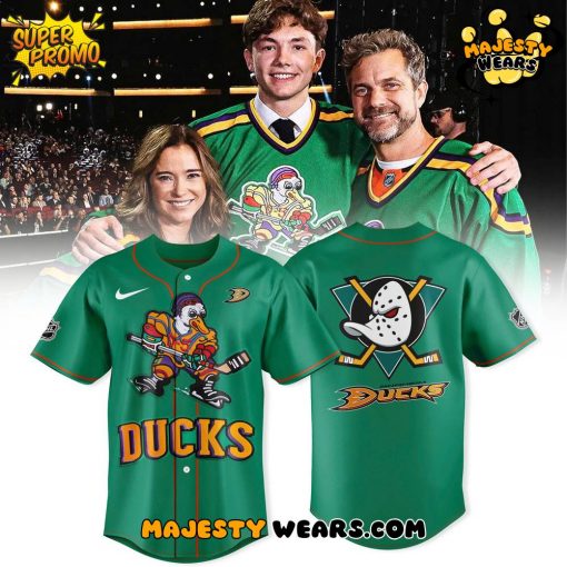 Anaheim Ducks Quack Attack Retro Edition Baseball Jersey