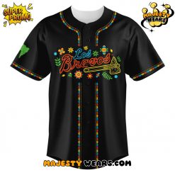 Atlanta Braves Los Bravos Night Custom Baseball Jersey