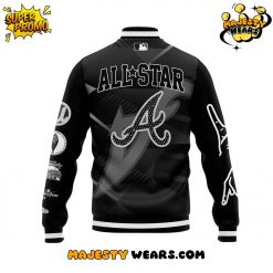 Atlanta Braves Peace up ATown Down Black Baseball Jacket