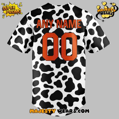 Baltimore Orioles Happy Cow Appreciation Day Custom Baseball Jersey
