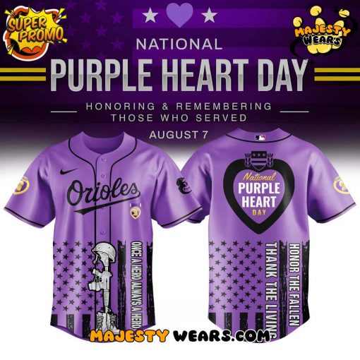 Baltimore Orioles x Purple Heart Day Limited Edition Jersey