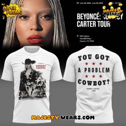 Beyonce x Houston Texans Tour 2025 White T-shirt