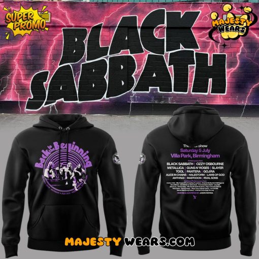 Black Sabbath “Back to the Beginning” 2025 Special Black Hoodie