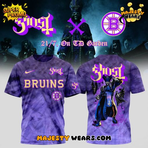 Boston Bruins x Ghost Band World Tour 2025 Shirt