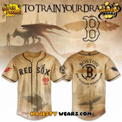Boston Red Sox x How To Train Your Dragon Night Fury Baseball Jersey