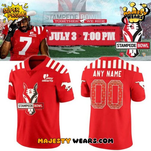 Calgary Stampeders “2025 The Greatest Outdoor Show on Earth” Football Jersey