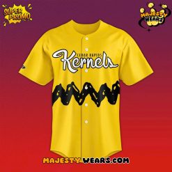 Cedar Rapids Kernels x Peanuts Day Limited Edition Baseball Jersey