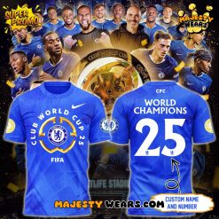 Chelsea FC Champions FIFA Club World Cup 2025 Blue T-Shirt