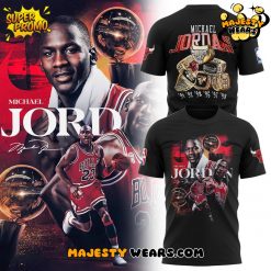 Chicago Bulls x Michael Jordan 2025 Limited Edition Black Tee