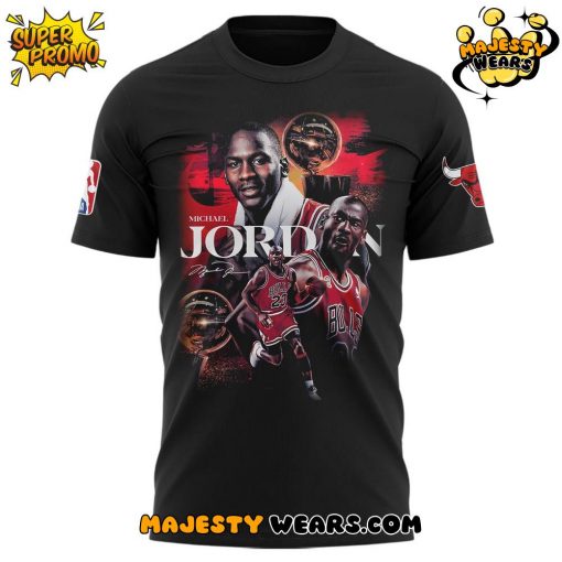 Chicago Bulls x Michael Jordan 2025 Limited Edition Black Tee