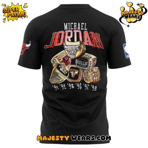 Chicago Bulls x Michael Jordan 2025 Limited Edition Black Tee