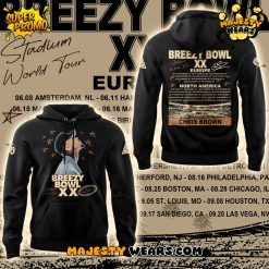 Chris Brown Breezy Bowl XX 2025 Black Hoodie