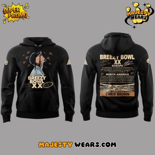 Chris Brown Breezy Bowl XX 2025 Black Hoodie