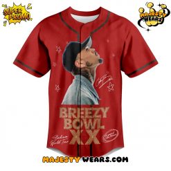 Chris Brown “Breezy Bowl XX” Stadium World Tour Baseball Jersey