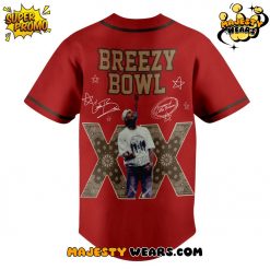 Chris Brown Breezy Bowl XX Stadium World Tour Baseball Jersey