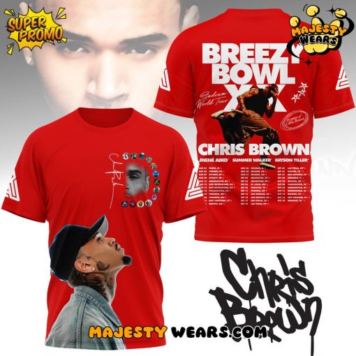 Chris Brown “Breezy Bowl XX” Stadium World Tour Shirt