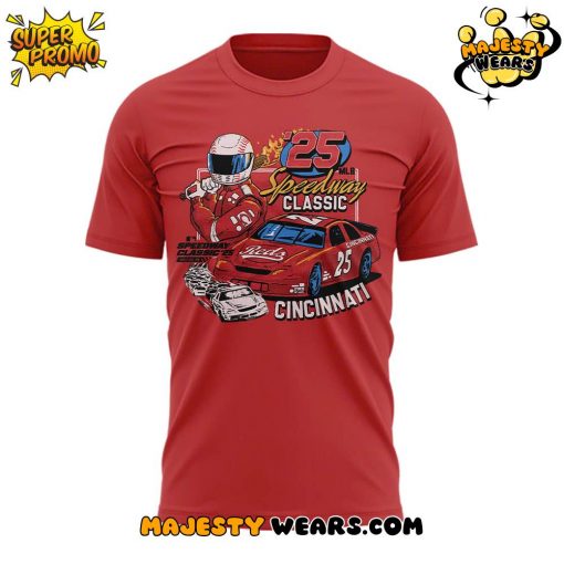 Cincinnati Reds 2025 MLB Speedway Classic T-Shirt – Special Edition