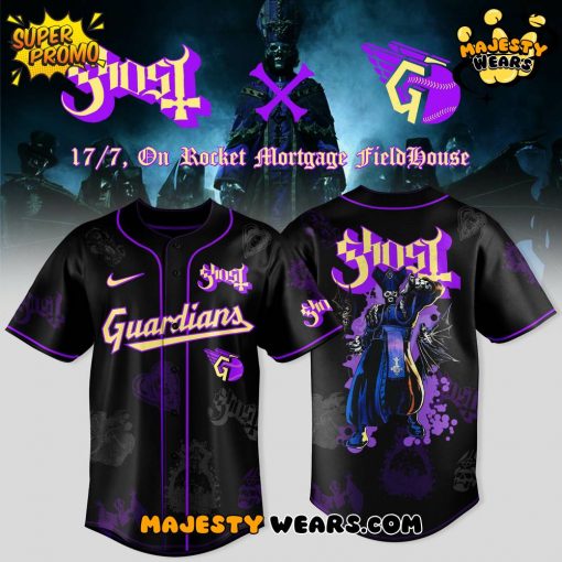 Cleveland Guardians x Ghost Band World Tour 2025 Jersey