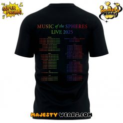Coldplay Music of the Spheres Tour TShirt Limited Edition