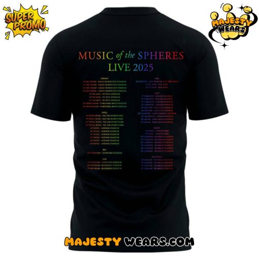 Coldplay Music of the Spheres Tour T-Shirt – Limited Edition