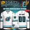 Columbus River Dragons New 2025 White Hockey Jersey