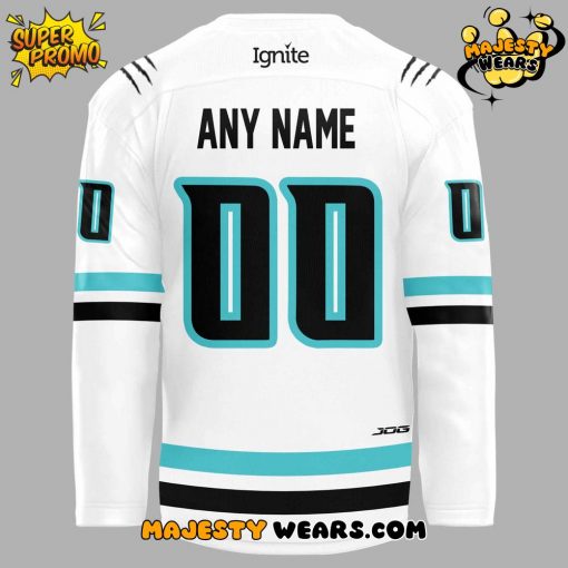 Columbus River Dragons New 2025 White Custom Hockey Jersey