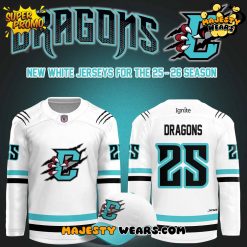 Columbus River Dragons New 2025 White Hockey Jersey