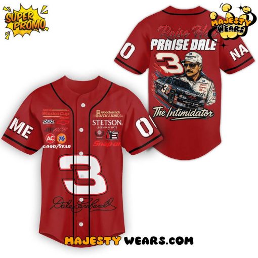 Dale Earnhardt “Raise Hell, Praise Dale” Baseball Jersey