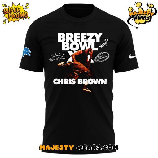 Detroit Lions x Chris Brown Breezy Bowl XX 2025 Tee