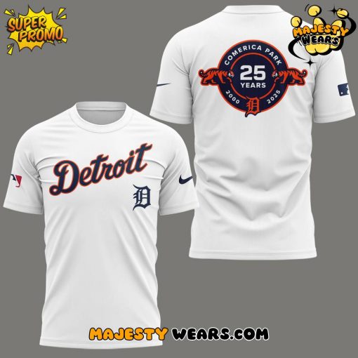 Detroit Tigers Celebrating The 25th Anniversary of Comerica Park Special Tee