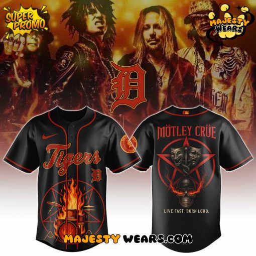 Detroit Tigers x Motley Crue 2025 Limited Edition Jersey