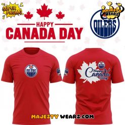Edmonton Oilers Happy Canada Day T-Shirt