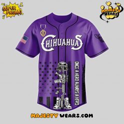El Paso Chihuahuas x Purple Heart Day Baseball Jersey
