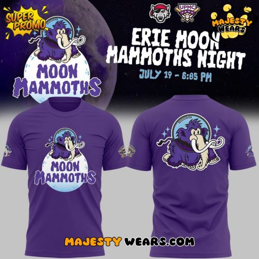 Erie SeaWolves x Erie Moon Mammoths Night Purple Tee