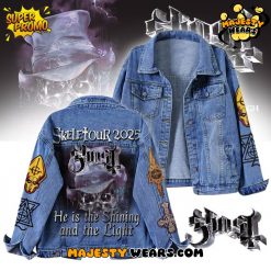 Ghost SkeleTour 2025 Denim Jacket – He is the Shining and the Light