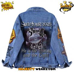 Ghost SkeleTour 2025 Denim Jacket He is the Shining and the Light