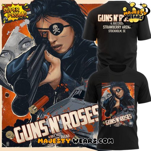 Guns N’ Roses World Tour 2025 in Stockholm Special Tee