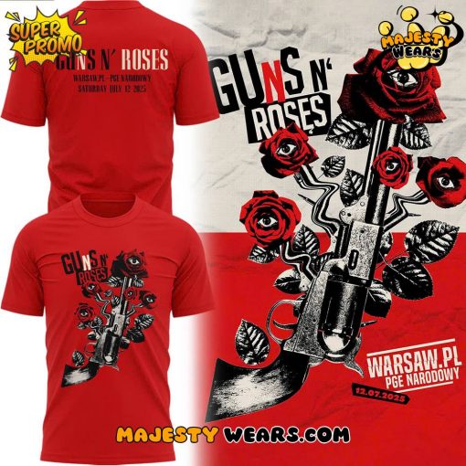 Guns N’ Roses World Tour to Warsaw 2025 Shirt