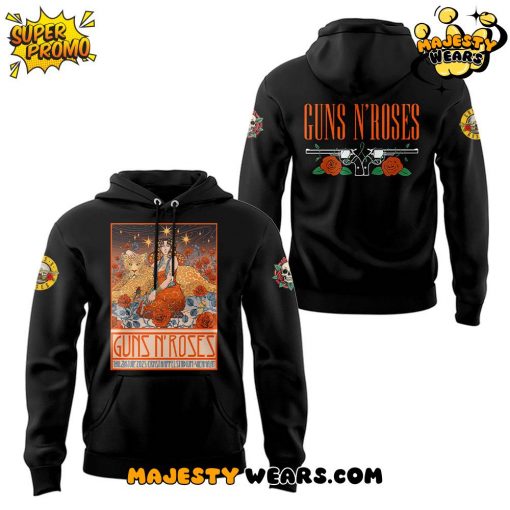 Guns N’ Roses x Ernst Happel Stadium Tour 2025 Black Hoodie