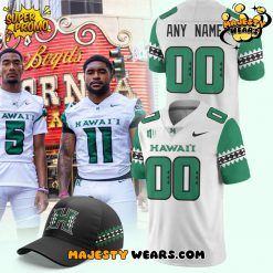 Hawaii Rainbow Warriors Special New Custom Football Jersey – White