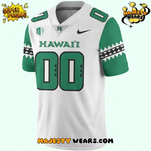 Hawaii Rainbow Warriors Special New Custom Football Jersey – White