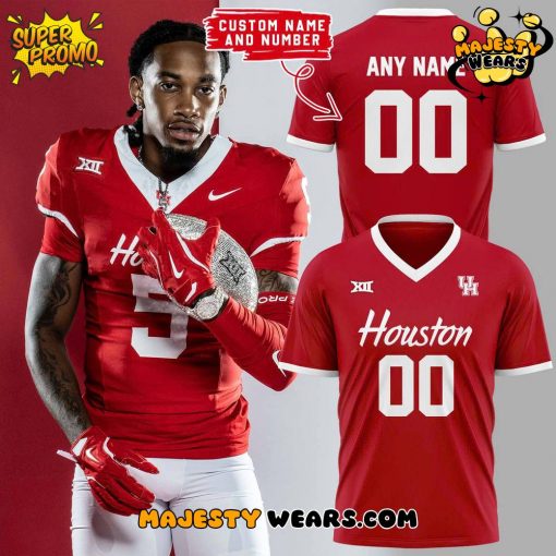 Houston Cougars Football Logo Custom T-Shirt – Limited Edition
