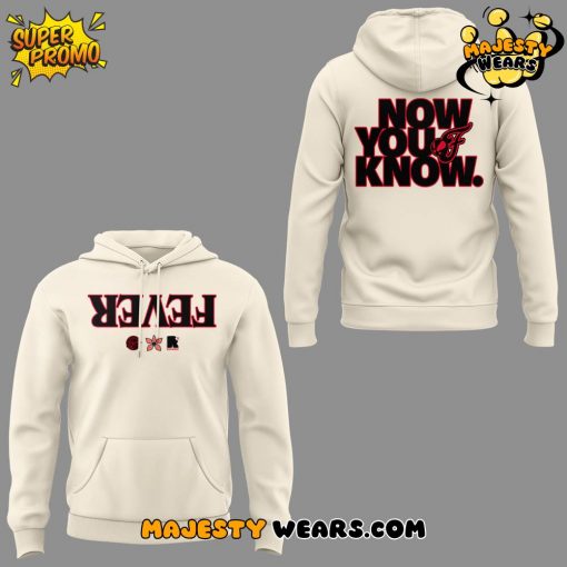 Indiana Fever Stranger Things Cream Hoodie
