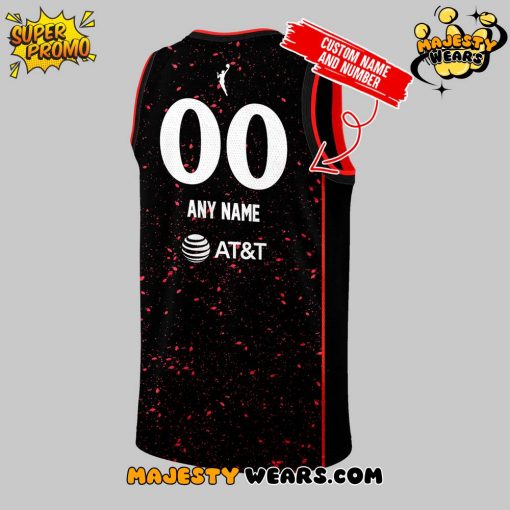Indiana Fever Stranger Things Rebel Swingman Black Basketball Jersey