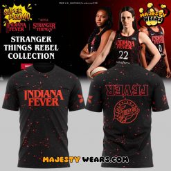 Indiana Fever Stranger Things Rebel Swingman Black Tee