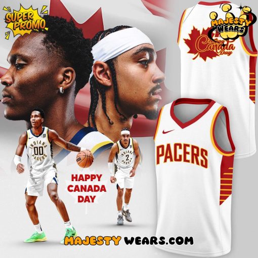 Indiana Pacers Happy Canada Day 2025 Basketball Jersey